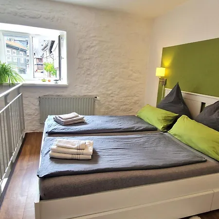 Appartement Galeriewohnung Ritter Ramm, Altstadtjuwel Mit Sonnigem Aussensitzplatz Und Kostenlosem Parkplatz, Bahnhof Fusslaeufig Goslar