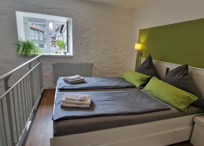 Galeriewohnung Ritter Ramm, Altstadtjuwel Mit Kostenlosem Parkplatz Und Kamin 戈斯拉尔